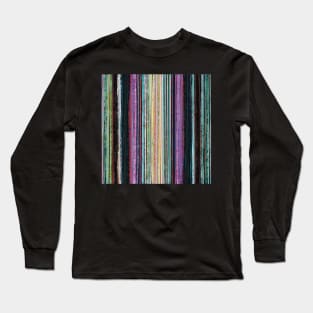 Midnight Rustic Stripes Long Sleeve T-Shirt